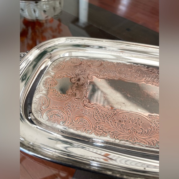 Vintage Coronet plate silver/copper tray trinket dish - Picture 2 of 5